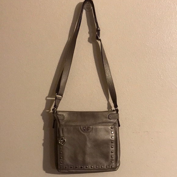 Brighton Gray Studded Crossbody Bag - Picture 2 of 7